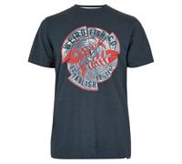 Weird Fish Mens Vortex Eco Graphic T-shirt Navy S