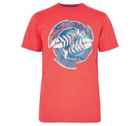 Weird Fish Mens Vortex Eco Graphic T-shirt Red M