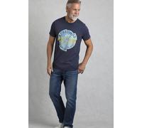Weird Fish Men's Vortex Front Print Graphic T-Shirt in Dark Blue | Size: Medium Weird Fish Dark Blue M
