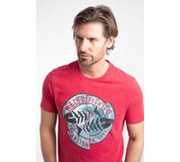 Weird Fish Men's Vortex Front Print Graphic T-Shirt in Scarlet | Size: Medium Weird Fish Scarlet M