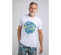 Weird Fish Men's Vortex Front Print Graphic T-Shirt in White | Size: Medium Weird Fish White M
