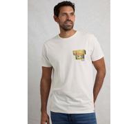 Weird Fish Men's Wild Life Graphic T-Shirt in Off-White | Size: Large Weird Fish Off-White L