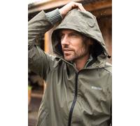 Weird Fish Men's Woods Waterproof Rain Jacket in Pale Green | Size: Small Weird Fish Pale Green S