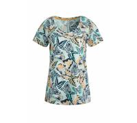 Weird Fish Merica Organic Cotton Printed Jersey T-Shirt Seafoam Size 20