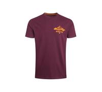 Weird Fish Mountain Valley Back Print Graphic T-Shirt Aubergine Size 2XL