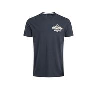 Weird Fish Mountain Valley Back Print Graphic T-Shirt Navy Size S