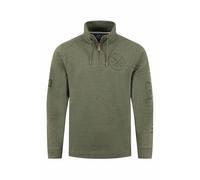 Weird Fish Oakville Graphic 1/4 Zip Sweatshirt Deep Lichen Green Size 3XL. (Jumper/Sweater/Fleece)