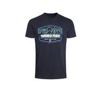 Weird Fish Pacific Eco Front Print Graphic T-Shirt Navy Size XL