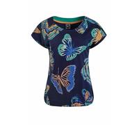 Weird Fish Paw Paw Organic Cotton Printed T-Shirt Dark Blue Size 20