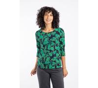 Weird Fish Rachel Printed Jersey T-Shirt In Blue Blue 8