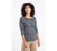 Weird Fish Rachel Printed Jersey T-Shirt In Gold Gold 12
