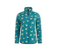 Weird Fish Reena 1/4 Zip Printed Microfleece Forest Night Size 12. (Jumper/Sweater/Fleece)
