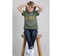 Weird Fish Ripple Kids Graphic T-Shirt in Dark Olive | Size: 5-6 Years Weird Fish Dark Olive 5-6 Years