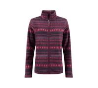 Weird Fish Rochelle Full Zip Printed Microfleece Aubergine Size 18. (Jumper/Sweater/Fleece)