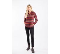 Weird Fish Women's Roch Full Zip Printed Microfleece in Maroon | Size: 18 Weird Fish Maroon 18