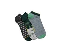 Weird Fish Rolph Trainer Socks 3 Pack Forest Green Size 7-11