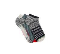 Weird Fish Rolph Trainer Socks 3 Pack Grey Marl Size 7-11