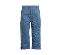 Weird Fish Women's Salena 3/4 Length Trousers in Mid Blue | Size: 18 Weird Fish Mid Blue 18