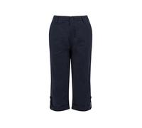 Weird Fish Women's Salena 3/4 Length Trousers in Navy | Size: 20 Weird Fish Navy 20