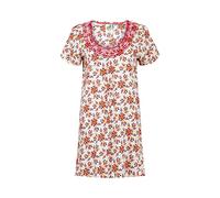 Weird Fish Santo Embroidered Viscose Tunic Light Cream Size 14