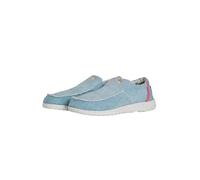 Weird Fish Shoaler Washed Canvas Lightweight Slip On Shoes Denim Size 5