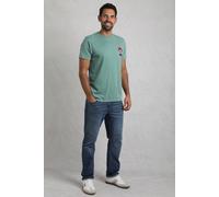 Sons of Anchovy Back Print Artist T-Shirt Weird Fish Duck Egg Blue XXXL