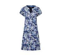 Weird Fish Suffolks Printed Jersey Dress Blue Indigo Size 10