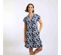 Weird Fish Suffolks Printed Jersey Dress GREEN MULTI SIZE 10