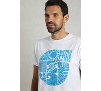 Weird Fish Mens Summer Sector Eco Graphic T-Shirt White XL