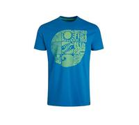 Weird Fish Summer Sector Front Print Eco Graphic T-Shirt Lagoon Blue Size XL