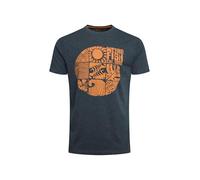 Weird Fish Summer Sector Front Print Eco Graphic T-Shirt Navy Size S
