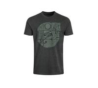 Weird Fish Summer Sector Front Print Eco Graphic T-Shirt: Washed Black