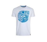 Weird Fish Summer Sector Front Print Eco Graphic T-Shirt White Size 5XL