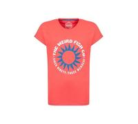 Weird Fish Sun Rays Front Print Graphic T-Shirt Dark Coral Size 20