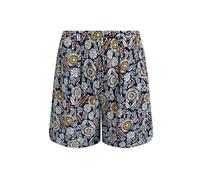 Weird Fish Sundance Eco Viscose Printed Shorts Navy Size 12