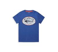 Weird Fish Surf Co Kids Eco Graphic T-Shirt Cobalt Blue Size 7-8. (Jumper/Sweater/Fleece)