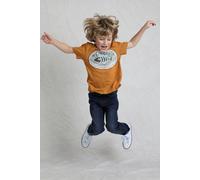 Weird Fish Surf Co Kids Graphic T-Shirt in Light Beige | Size: 5-6 Years Weird Fish Light Beige 5-6 Years