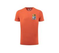 Weird Fish The Great Eggscape Back Print Artist T-Shirt Rust Leaves Size 2XL