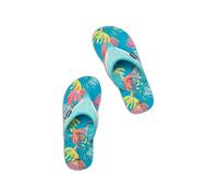 Weird Fish Thurleston Printed Flip Flops Azure Size 7
