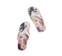 Weird Fish Thurleston Printed Flip Flops Pink Size 5