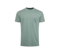 Weird Fish Tidal Organic Cotton Branded Pocket T-Shirt Dusty Teal Size S