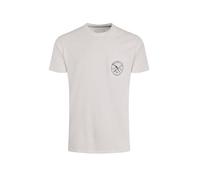 Weird Fish Tidal Organic Cotton Branded Pocket T-Shirt Dusty White Size 2XL