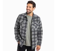Weird Fish Tyburn Fleece Check Shacket: Cement: M Size: M, Colour: Cem