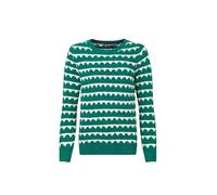 Weird Fish Tyla Cosy Knit Scalloped Jumper Green Ivy Size 16. (Jumper/Sweater/Fleece)