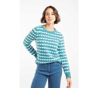 Weird Fish Tyla Cosy Knit Scalloped Jumper Powder Blue Size 8. (Jumper/Sweater/Fleece)