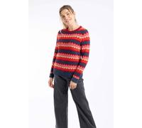 Weird Fish Women's Tyla Cosy Knit Scalloped Jumper in Maroon | Size: 8 Weird Fish Maroon 8