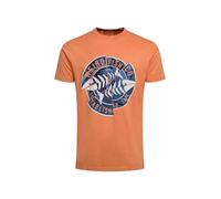 Weird Fish Vortex Front Print Graphic T-Shirt Mango Size L