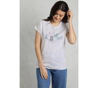 Weird Fish Walkies Front Print Graphic T-Shirt In White White 22