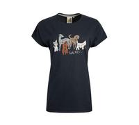 Weird Fish Women's Walkies Short Sleeve T-Shirt, Navy 12