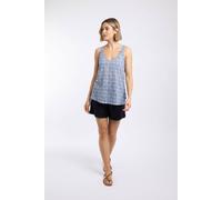 Weird Fish Women's Aliana Burnout Vest in Blue | Size: 18 Weird Fish Blue 18